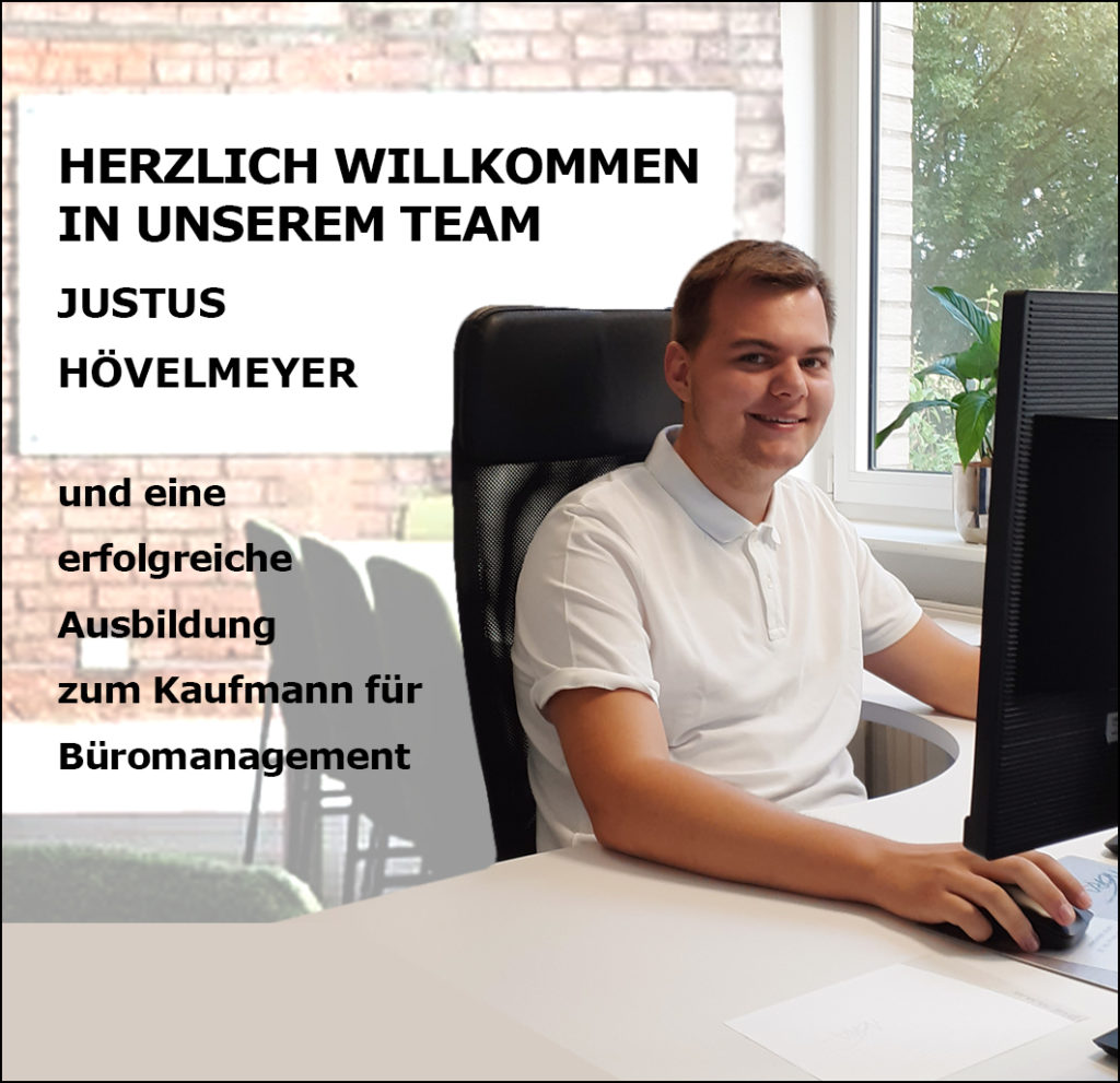 Herzlich Willkommen in unserem Team Justus Hövelmeyer!