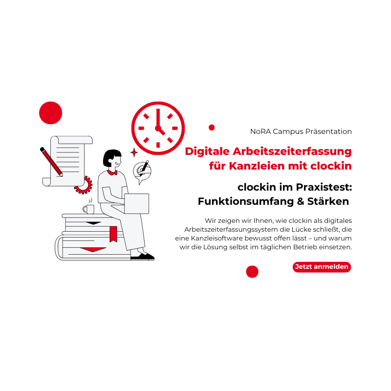 Digitale Zeiterfassung für die Kanzlei mit clockin