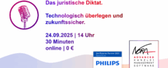 Das juristische Diktat mit Philips SpeechLive