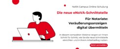 Die neue eNoVA-Schnittstelle in der NoRA Advanced